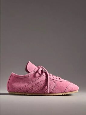 JEFFREY CAMPBELL Aleta Pink Suede Sneakers - Brand New in Box!